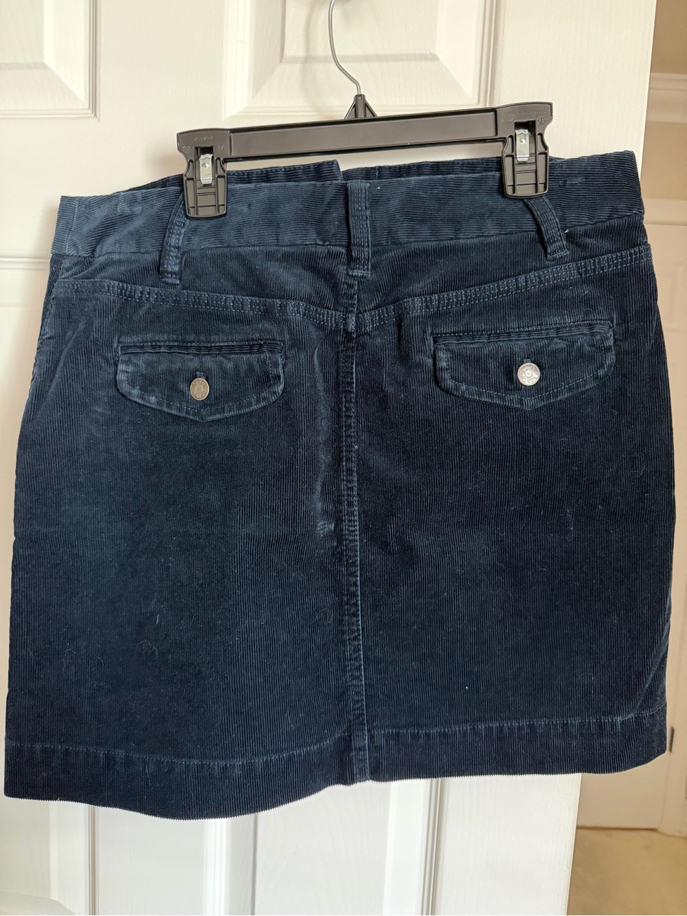 J. Crew Dark Navy Corduroy Mini Skirt